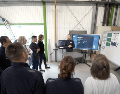 Une animation visuelle de la performance en usine